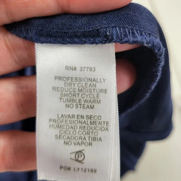 LAUNDRY BY SHELLI SEGAL Striped Peacock Belted Dress Sz XS - Picture 10 of 14